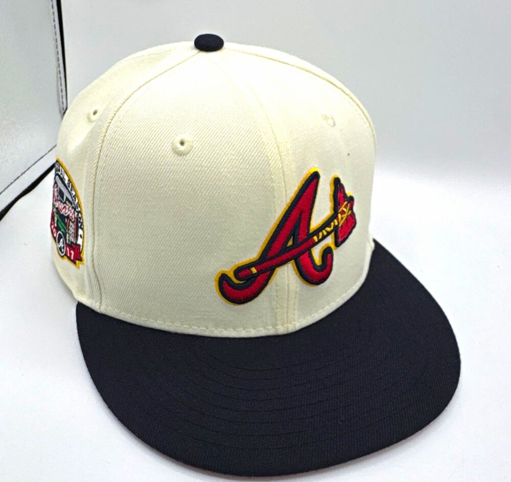 New Era 59FIFTY Atlanta Braves MLB Fitted Cap All-Star Patch Size 7 White/Black